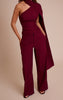 Tailored Woven Shoulder Cape Top and Trousers Tailored Woven Shoulder Cape Top and Trousers