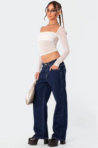 Ethereal Mesh Overlay Top Ethereal Mesh Overlay Top