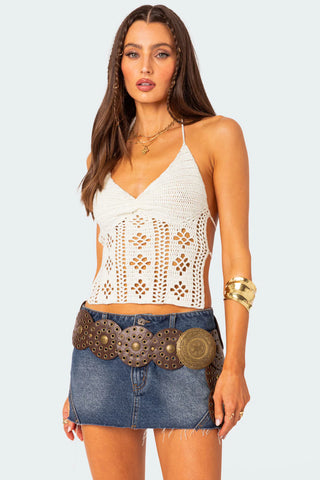 Western Style Disc Belt - Faux Leather Western Style Disc Belt - Faux Leather