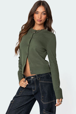 Classic Button-Front Cardigan Classic Button-Front Cardigan