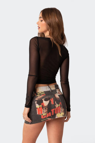 Ethereal Mesh Overlay Top Ethereal Mesh Overlay Top