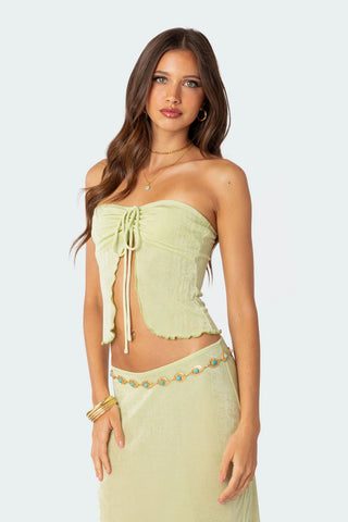 Milan Tube Top-Split Front Milan Tube Top-Split Front