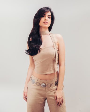 Shaloe Bandeau Top And Scarf Set Shaloe Bandeau Top And Scarf Set