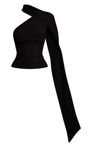 Tailored Woven Shoulder Cape Top and Trousers Tailored Woven Shoulder Cape Top and Trousers