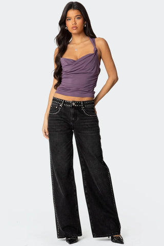 Liza Chic Cowl Knot Top Liza Chic Cowl Knot Top