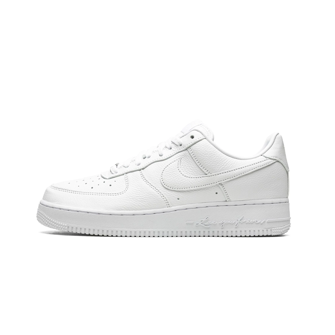 Men White Nike Air Force Black Faded, Size: 7-10