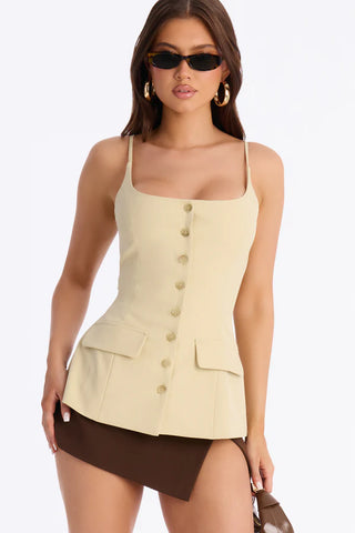 Classic Charm Button Up Top