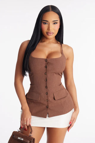 Classic Charm Button Up Top