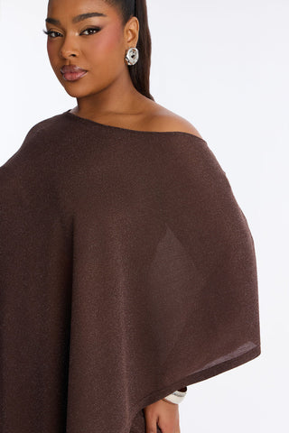 Yareli Metallic Mesh Cape Pant Set
