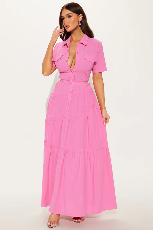 Julia Maxi Shirt Dress