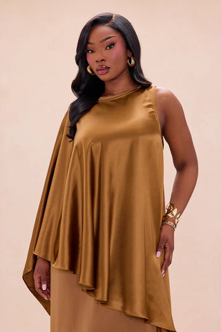 Cosmia Satin Maxi Dress