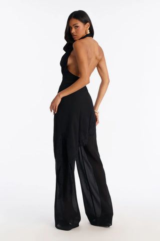 Gia Asymmetrical Lace Jumpsuit