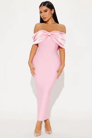 Pretty Privilege Bandage Midi Dress