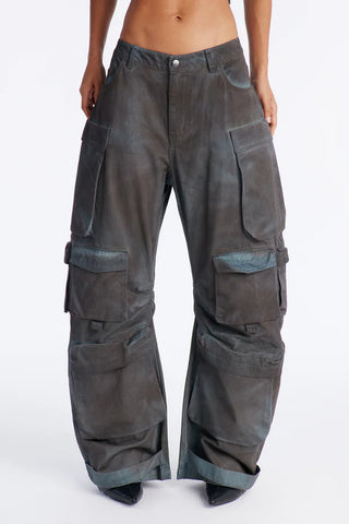 Abigail Low Rise Barrel Leg Cargo Pant