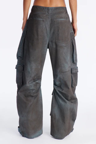 Abigail Low Rise Barrel Leg Cargo Pant