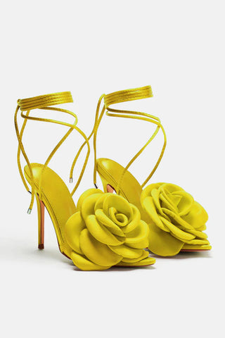 Love Is Blooming Heeled Sandals ( add blue )