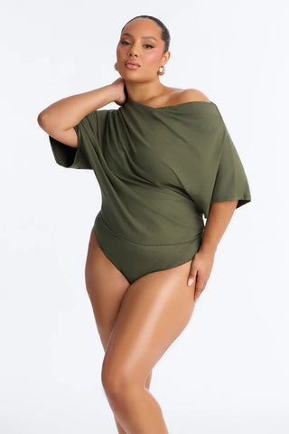 Flatter Me Off Shoulder Bodysuit