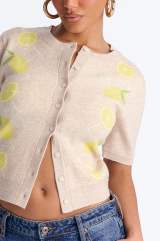 Squeeze The Day Lemon Cardigan