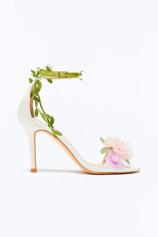 Garlen Flower Wrap Up Heels
