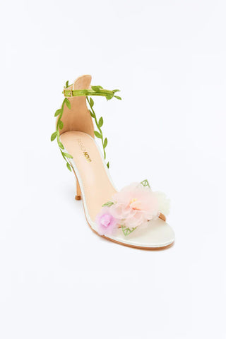 Garlen Flower Wrap Up Heels