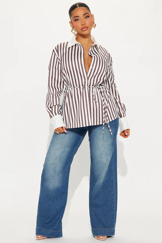 Aylene Striped Poplin Shirt