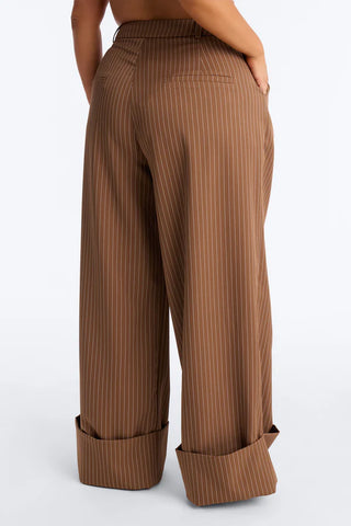 Timeless Straight Leg Pinstripe Trouser