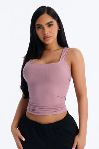 Madison Basic Square Neck Tank Top