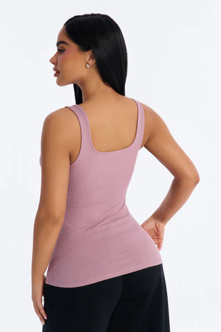 Madison Basic Square Neck Tank Top