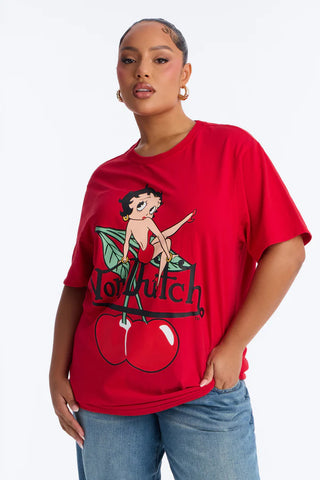 Von Dutch x Betty Boop Cherry Pop Baby Tee