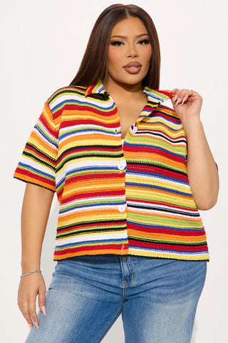 Vivid Dreams Short Sleeve Crochet Cardigan