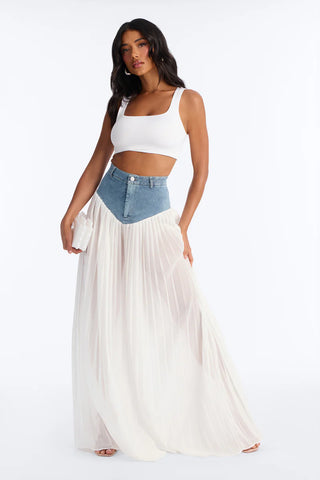 Dania Pleated High Waisted Wide Leg Pant
