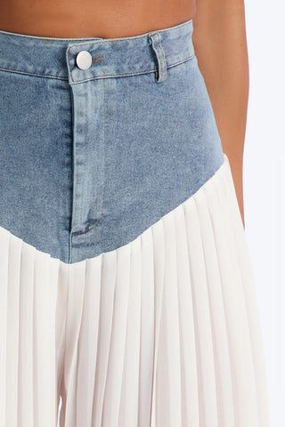 Dania Pleated High Waisted Wide Leg Pant