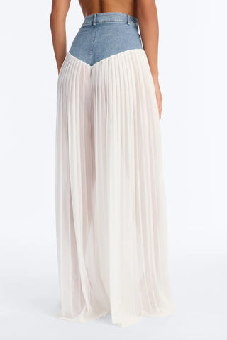 Dania Pleated High Waisted Wide Leg Pant