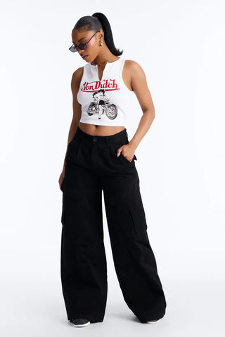 Destiny High Rise Wide Leg Cargo Pant