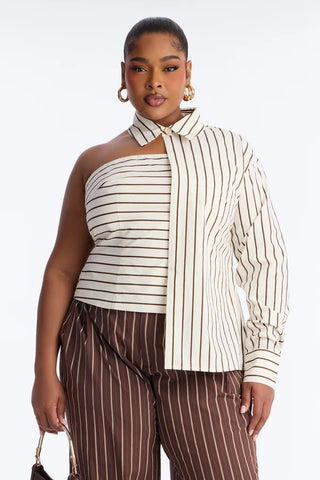 Martini Hour Striped 2 Piece Poplin Shirt