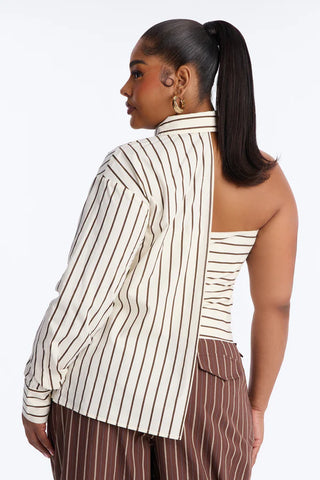 Martini Hour Striped 2 Piece Poplin Shirt