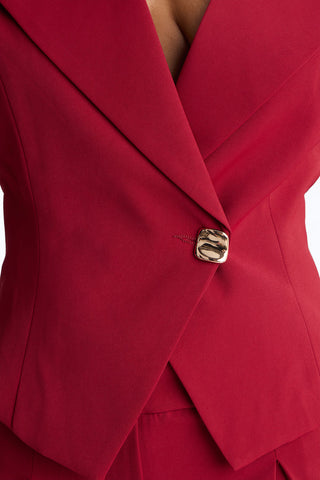 Feeling Polished Cinched Vest Pant Set