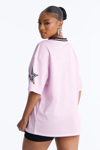 87 Pretty Play Camo Short Sleeve Jersey - Pink