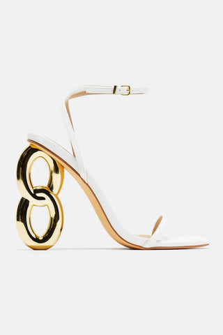 Meet Me In Manhattan Heels - Gold