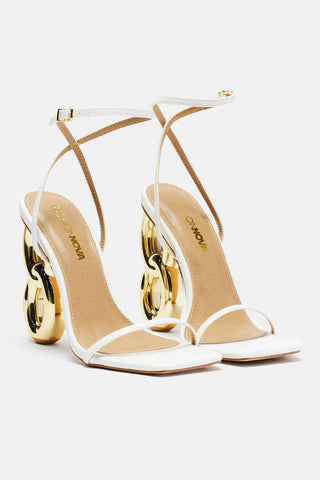 Meet Me In Manhattan Heels - Gold