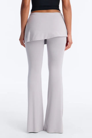 Wrapped Up Asymmetrical Skirt Flare Pant