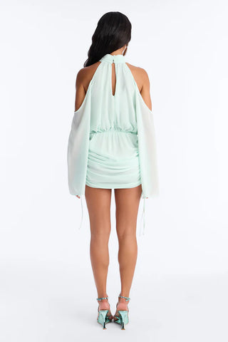 Kyra Cold Shoulder Chiffon Mini Dress