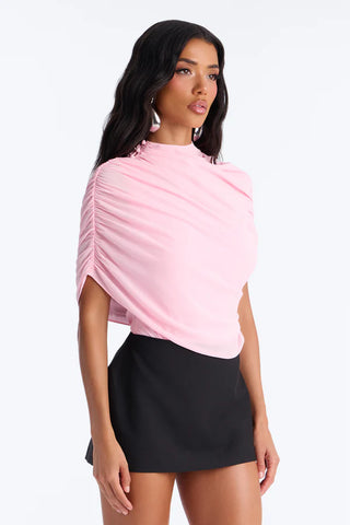 Everyday Confidence Draped Chiffon Bodysuit