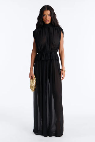 Gentle Grace Chiffon Maxi Dress