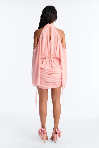 Kyra Cold Shoulder Chiffon Mini Dress