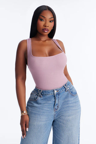 Madison Basic Square Neck Tank Top