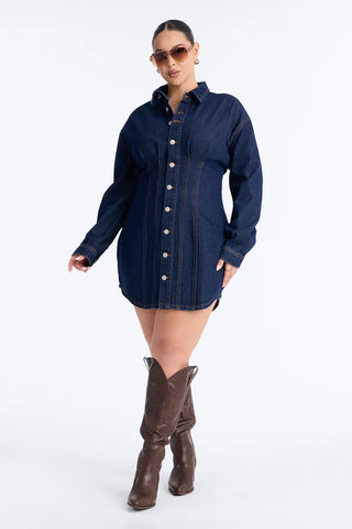 Alessandra Denim Mini Dress