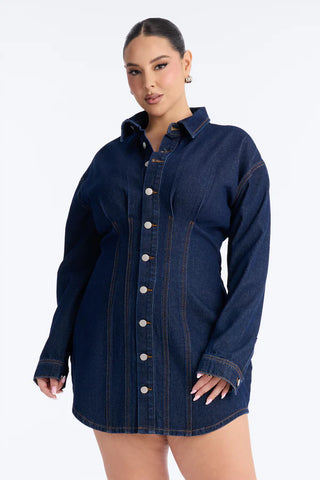 Alessandra Denim Mini Dress