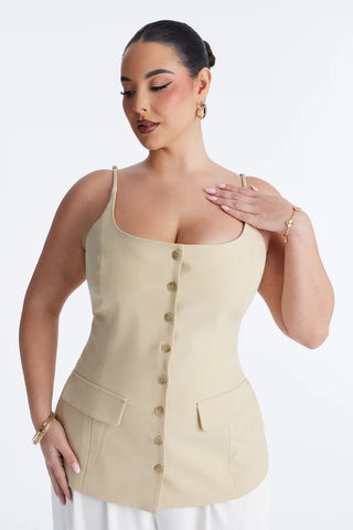 Classic Charm Button Up Top