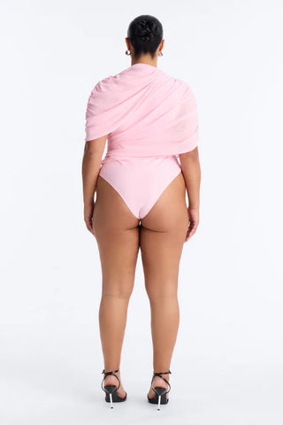 Everyday Confidence Draped Chiffon Bodysuit